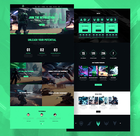 Spectra Gaming Website Template